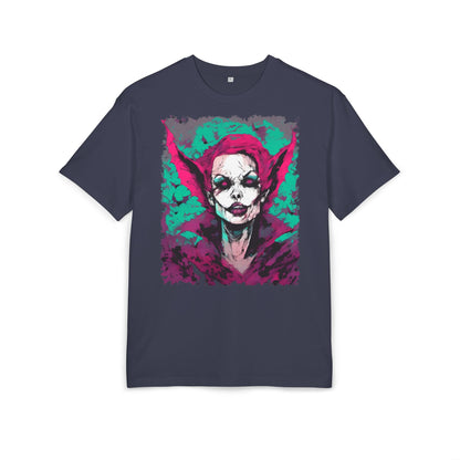 Eerie Portrait Unisex Oversized Tee | Unique Graphic Shirt for Halloween, Gift for Horror Fans, Scary Tee, Alternative Fashion