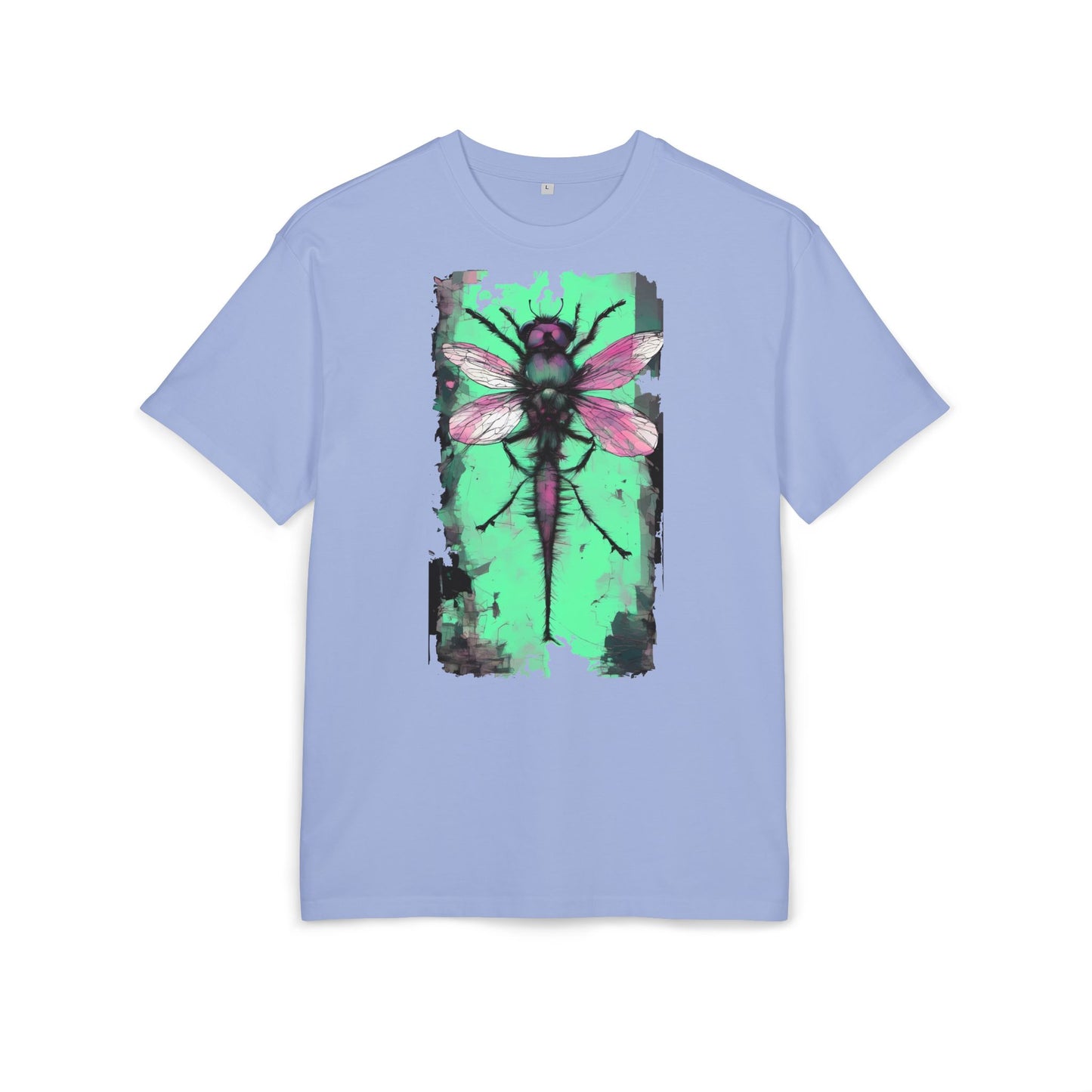Botanical Dragonfly Tee - Nature-Inspired Unisex Oversized Shirt, Boho Style, Eco-Friendly Gift, Relaxed Summer Top, Unique Graphic Tee