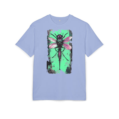 Botanical Dragonfly Tee - Nature-Inspired Unisex Oversized Shirt, Boho Style, Eco-Friendly Gift, Relaxed Summer Top, Unique Graphic Tee
