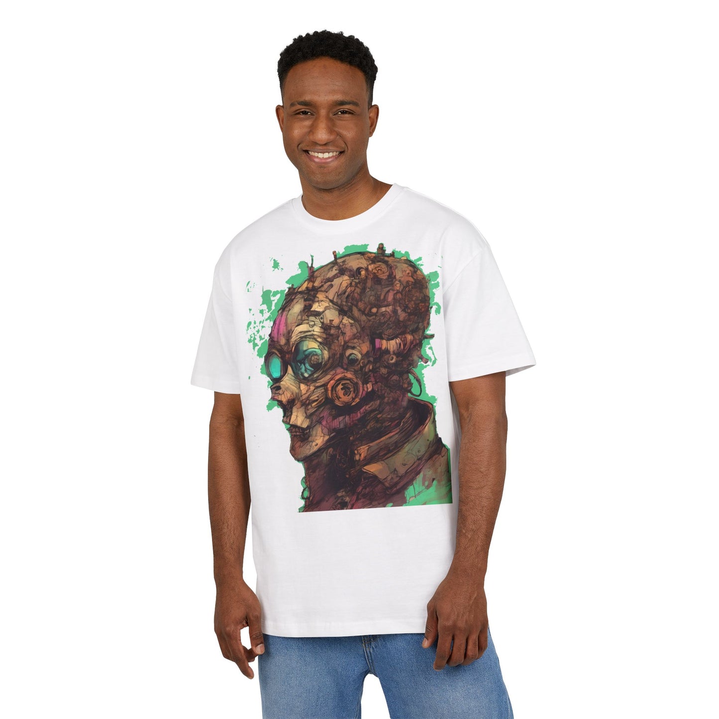 Artistic Oversize Tee - Unique Graphic Shirt for Art Lovers, Unisex Fashion, Streetwear Style, Gift for Creatives, Trendy Apparel