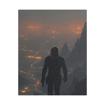 Stretched Canvas Art Print, Adventure Wall Decor, Sci-Fi Home Decor, Gamer Room Decoration, Unique Gift Idea