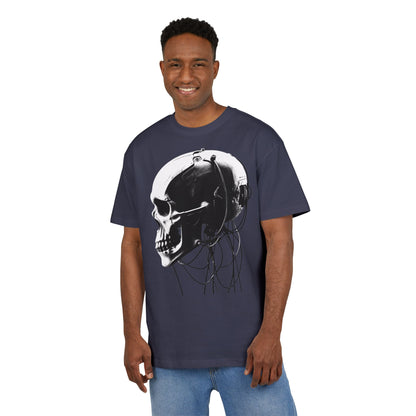 Unisex Skull Graphic Oversize Tee - Bold, Edgy Style for Casual Wear