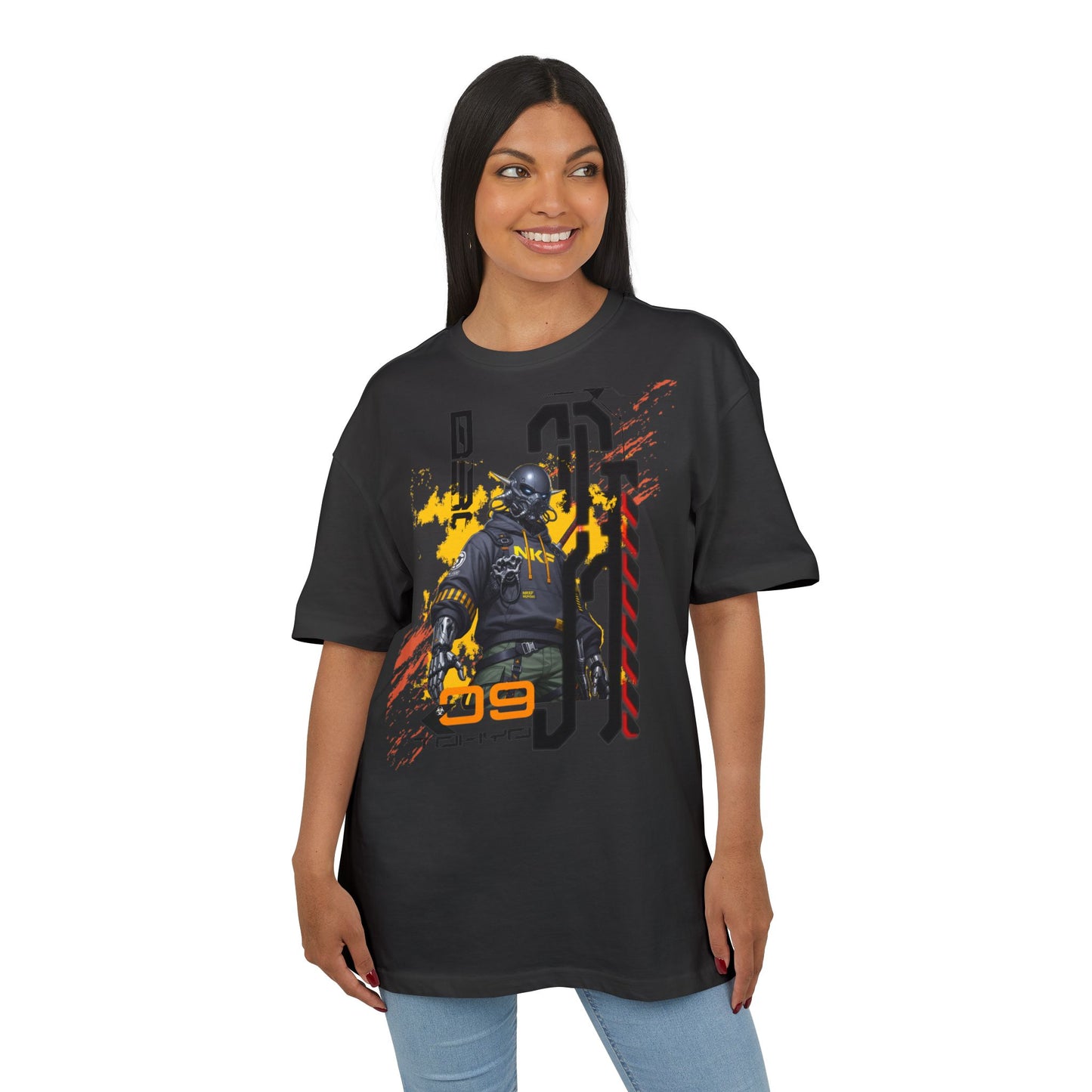 Urban Street Art Oversize Tee, Graphic Tee, Hip Hop Apparel, Streetwear Style, Men’s and Women’s Fashion, Casual Wear