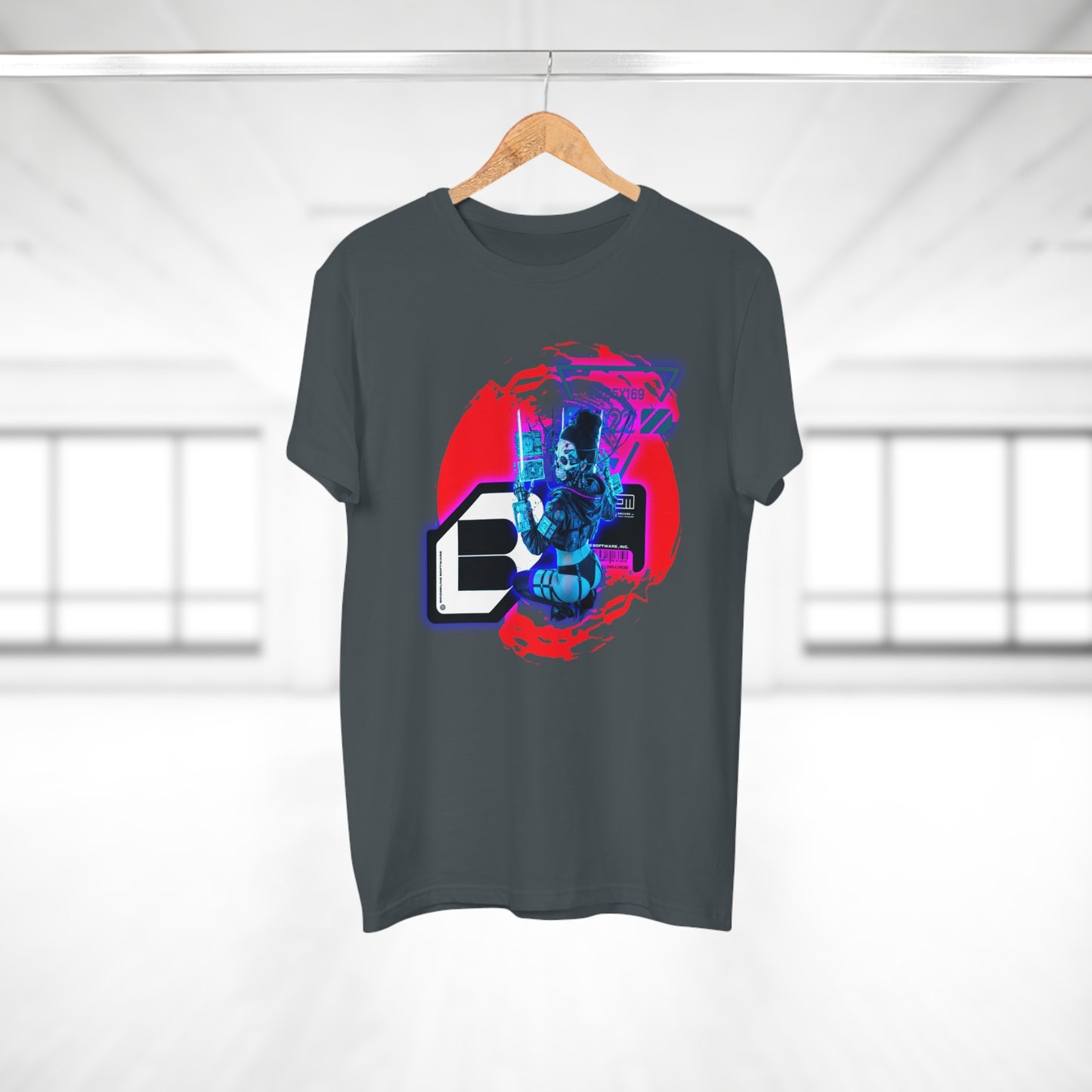 Futuristic Graphic Tee, Urban Outfit, Cyberpunk Style T-shirt, Men's Streetwear, Casual Wear, Gift for Tech Lovers