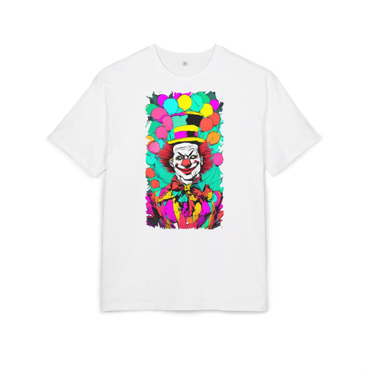 Colorful Clown Graphic Unisex Oversize Tee | Fun Wear, Festival Outfit, Circus Theme, Unique Gift, Statement Shirt