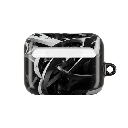 Futuristic AirPod Case with Tech-Inspired Design, Cyberpunk AirPods Holder, Stylish Accessory for Music Lovers, Gift for Gamers