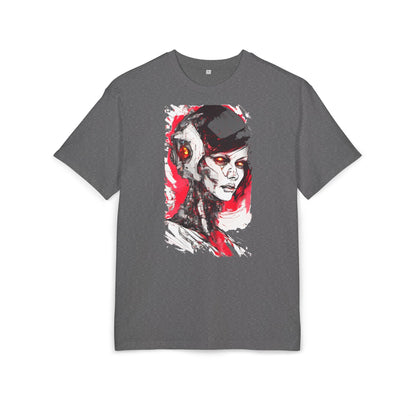 Cyberpunk-Inspired Unisex Heavy Oversize Tee | Graphic Tee, Streetwear, Gift for Gamers, Unique Fashion, Modern Art Apparel