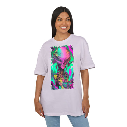 Alien Art Unisex Oversize Tee, Graphic Tee, Casual Style, Streetwear, Unique Gift, Statement Piece