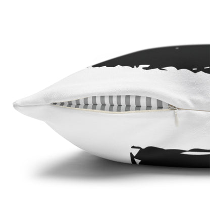 Stylish Spun Polyester Pillowcase, Decorative Accent, Unique Home Decor, Modern Living Room Cushion, Gift for Art Lovers