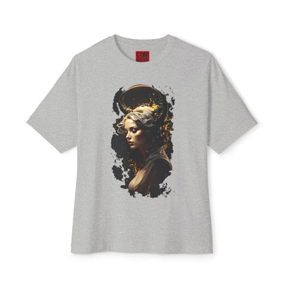 Artistic Oversized Tee with Abstract Portrait, Unisex Graphic Tee, Casual Streetwear, Perfect Gift for Art Lovers, Unique Summer Shirt