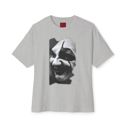 Spooky Emoji Boxy Tee | Oversized T-Shirt, Halloween Apparel, Casual Wear, Unique Graphic Design, Unisex T-Shirt