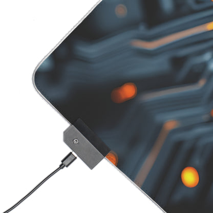 Gaming Mouse Pad with Abstract Cyber Design