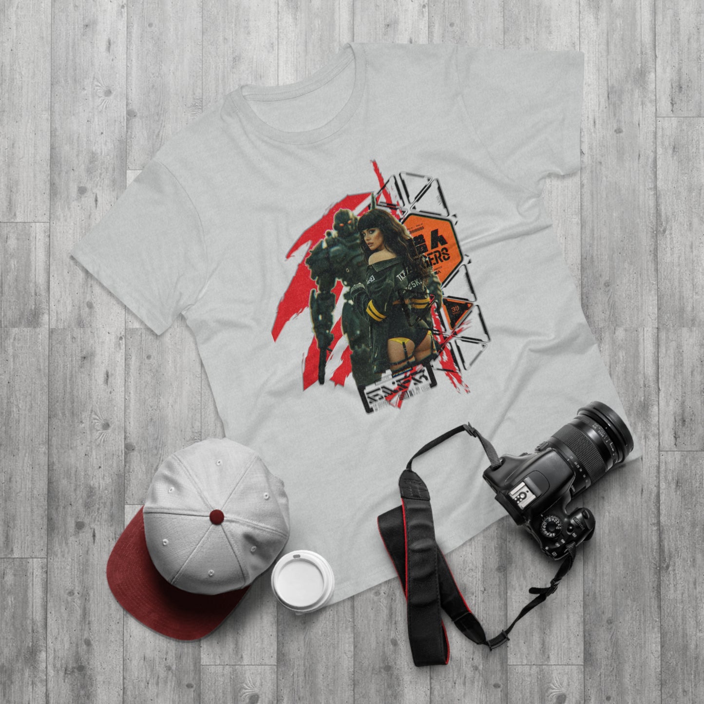 Retro Robot Graphic T-Shirt | Casual Wear, Anime Fans, Geek Culture, Gift for Her, Gaming Apparel