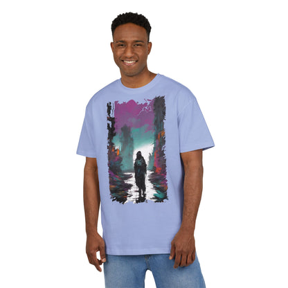 Unisex Oversized Graphic Tee with Forest Silhouette | Comfy Casual Wear, Gift for Nature Lovers, Ideal for Camping, Hiking, Everyday Style