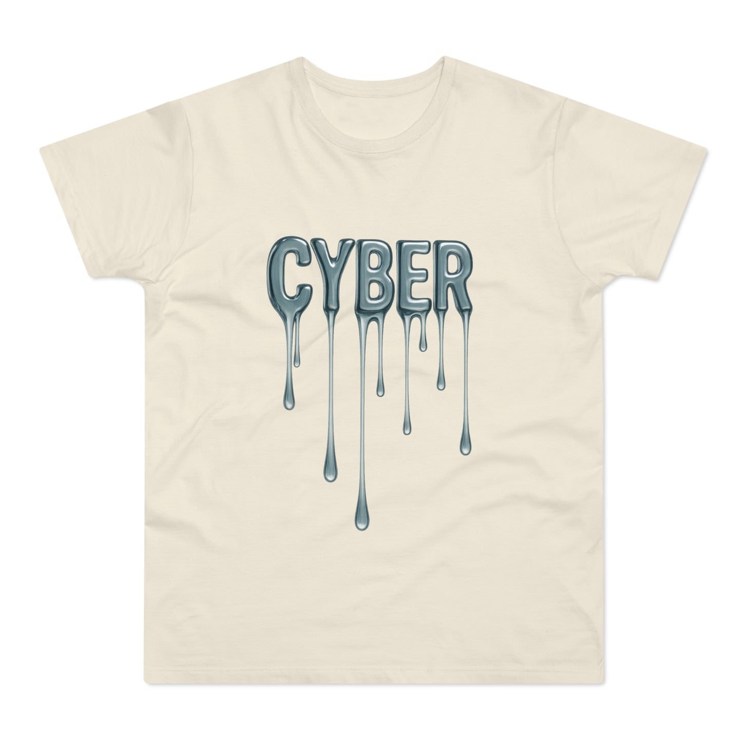 Cool Drippy Cyber T-Shirt, Unisex Graphic Tee, Casual Wear, Tech Enthusiast Gift, Trendy Streetwear for All Occasions