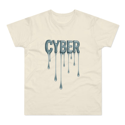 Cool Drippy Cyber T-Shirt, Unisex Graphic Tee, Casual Wear, Tech Enthusiast Gift, Trendy Streetwear for All Occasions