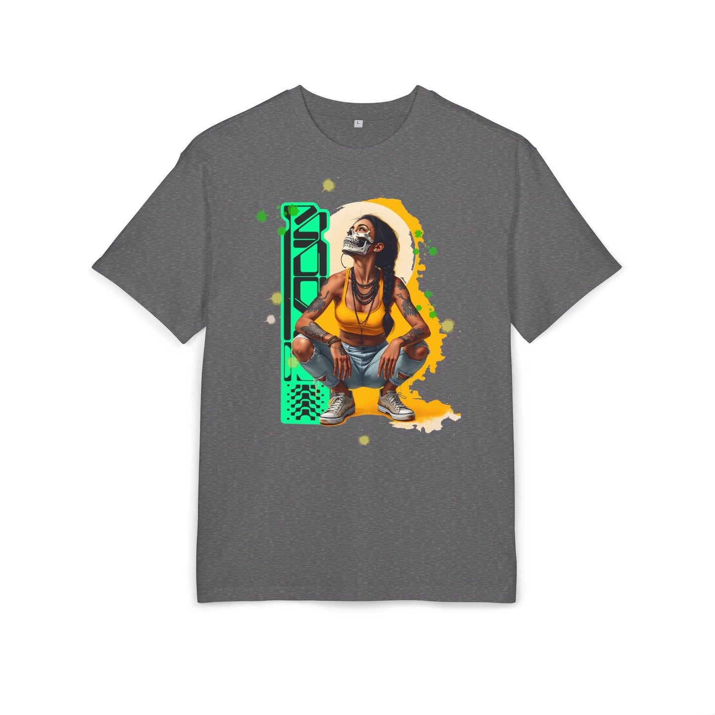 Vibrant Artistic Oversize Tee, Unisex Graphic Tee, Streetwear Fashion, Cool Casual Wear, Unique Art Inspired Shirt