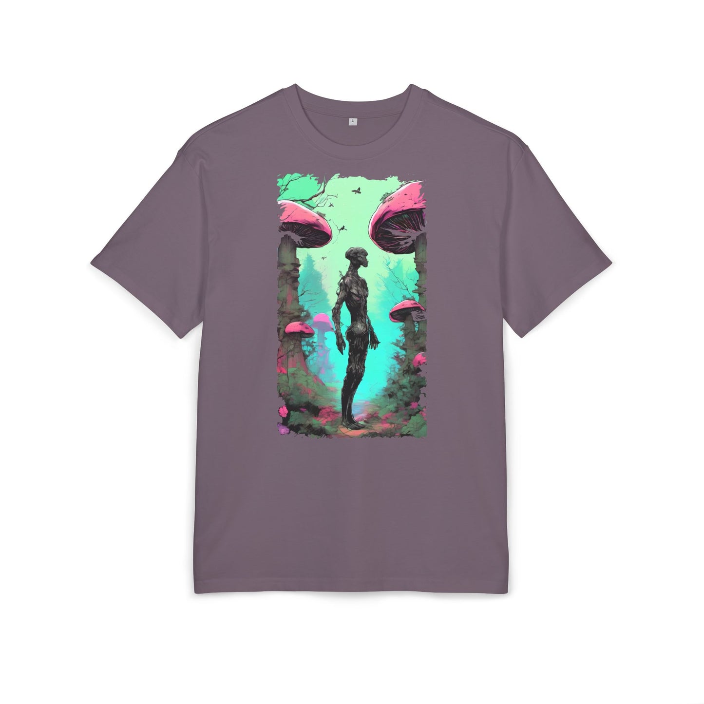 Psychedelic Mushroom Tee, Unisex Oversize Shirt, Trendy Graphic T-shirt, Casual Wear, Festival Attire, Unique Gifts