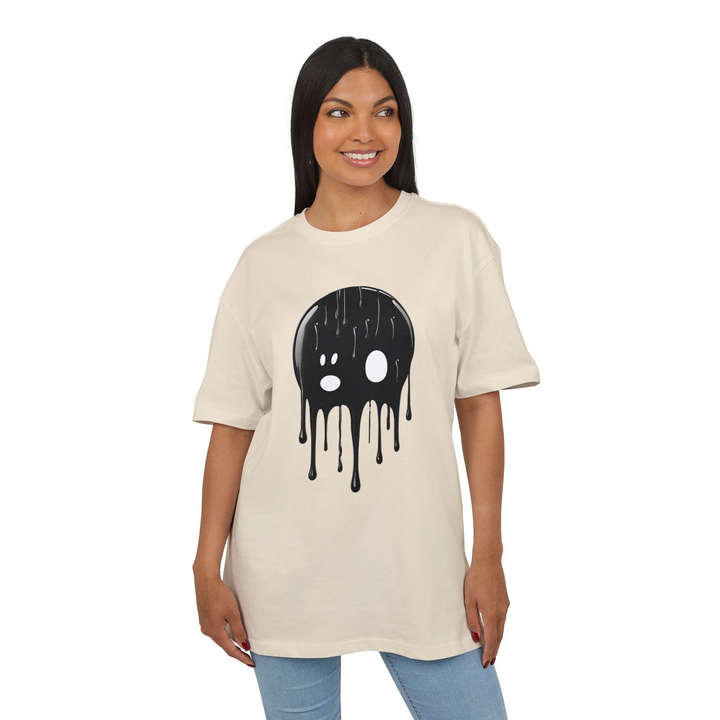 Edgy Skull Graphic Unisex Heavy Oversize Tee
