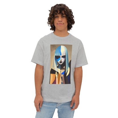 Artistic Oversized Tee, Stylish Graphic Top, Trendy Unisex Shirt, Unique Art Apparel, Casual Wear, Gift for Art Lovers