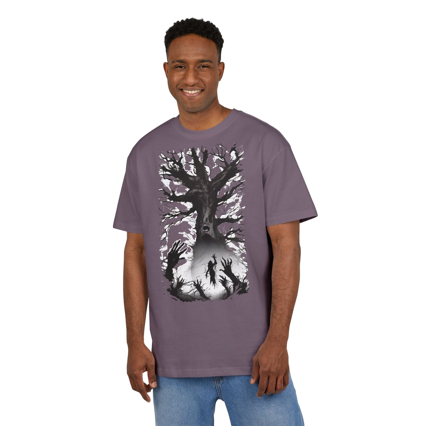 Mystical Tree Oversized Tee - Unisex Heavyweight Shirt, Nature-Inspired Fashion, Gift for Nature Lovers, Outdoor Adventure Wear, Boho [...]