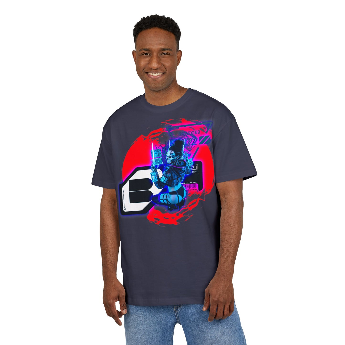 Vibrant Graphic Unisex Oversize Tee | Streetwear Style T-Shirt, Cool Casual Wear, Unique Gift, Festival Attire, Creative Design