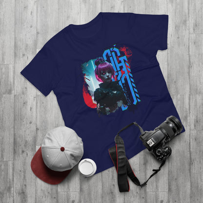 Cyberpunk Art Unisex T-Shirt, Streetwear Tee, Graphic Shirt, Gift for Him, Festival Apparel, Tech-Inspired Fashion