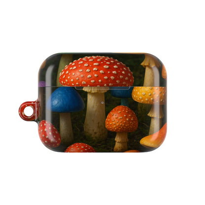 Colorful Mushroom AirPod Case - Quirky, Fun, Eco-Friendly Accessory for Nature Lovers, Perfect Gift for Birthdays, Holidays