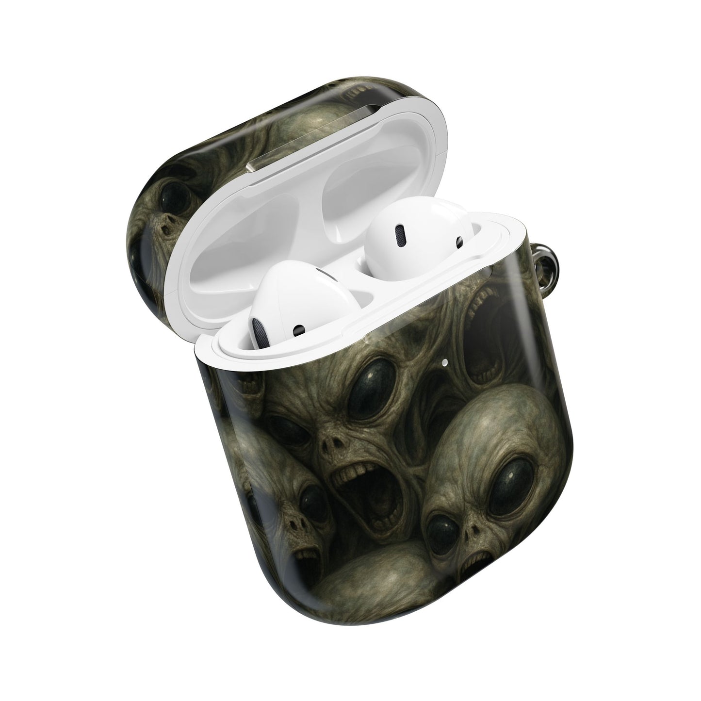 Alien-Themed AirPod Case, Unique Gift for Sci-Fi Lovers, Cool Accessory for Music Enthusiasts, Perfect for Halloween, Collectible