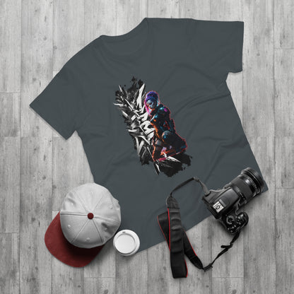 Unisex Graphic T-Shirt Featuring Bold Illustration, Streetwear Style Tee, Trendy Casual Wear, Perfect Gift for Graphic Art Lovers