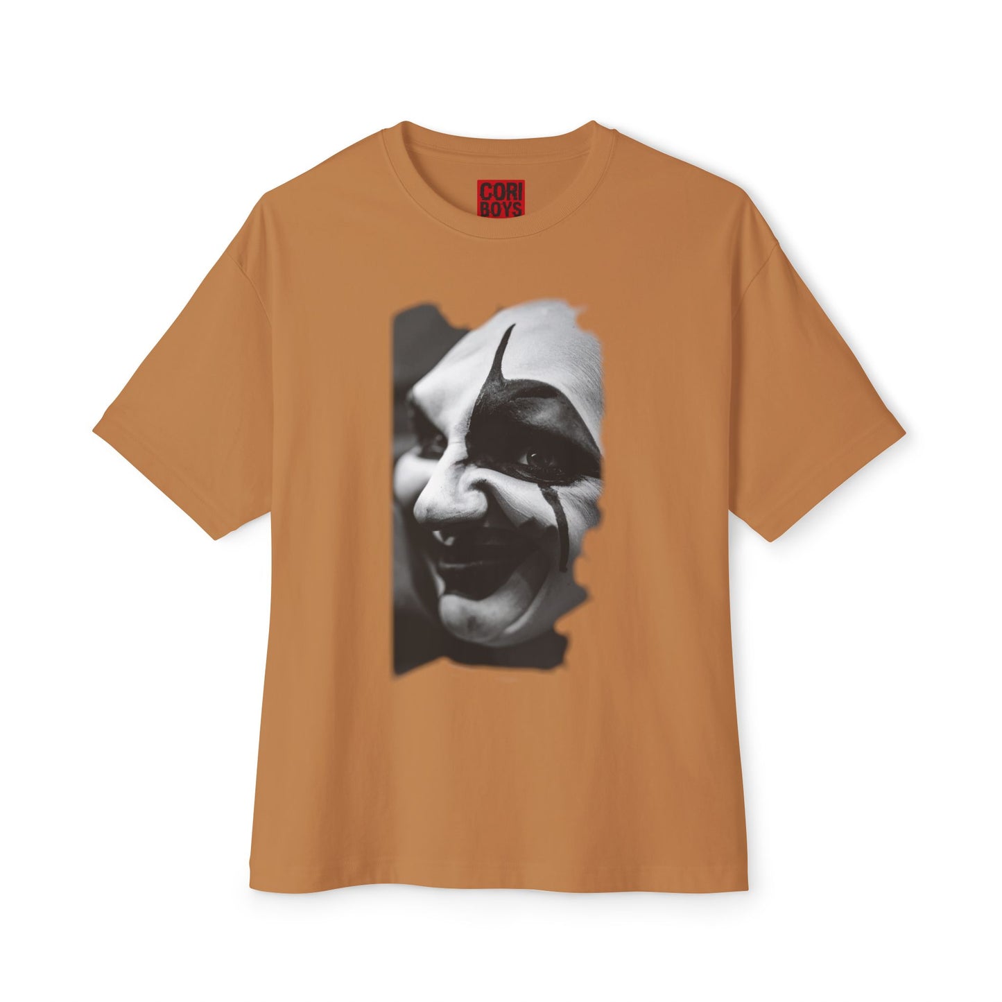 Spooky Emoji Boxy Tee | Oversized T-Shirt, Halloween Apparel, Casual Wear, Unique Graphic Design, Unisex T-Shirt