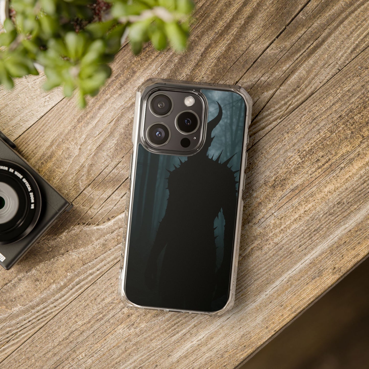 Magnetic Phone Cases, Dark Fantasy Case, Spooky Halloween Accessory, Gift for Gamers, Customizable Clear Impact Cover