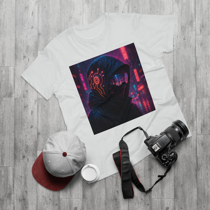 Cyberpunk Graphic Tee for Men & Women, Futuristic Streetwear, Perfect Gift for Gamers, Casual Wear for Tech Enthusiasts, Urban Style T-Shirt