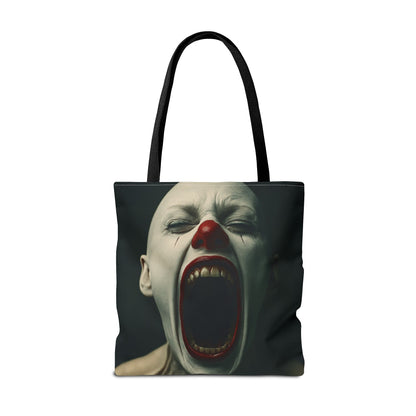 Terrifying Clown Tote Bag - Perfect for Halloween, Spooky Parties, Horror Fans, Trick-or-Treating, Unique Gift