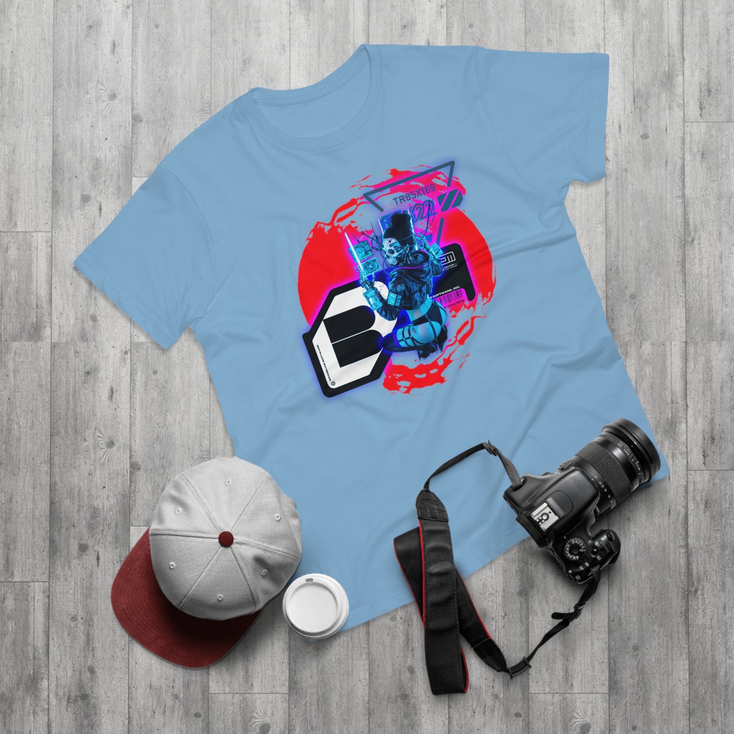 Futuristic Graphic Tee, Urban Outfit, Cyberpunk Style T-shirt, Men's Streetwear, Casual Wear, Gift for Tech Lovers