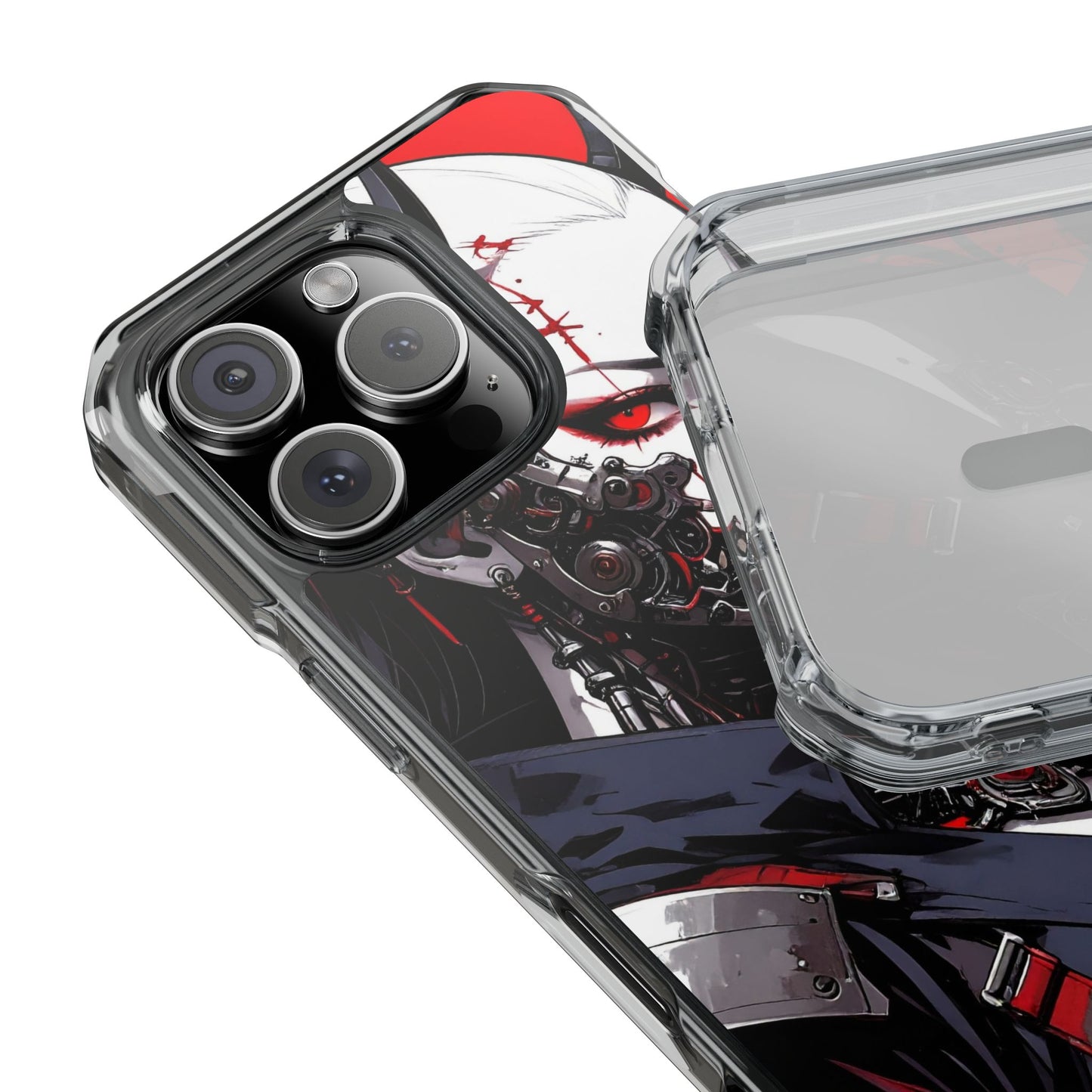 Magnetic Impact Phone Case, Anime Art Phone Cover, Goth Accessories for Her, Gift for Tech Lovers, Unique Phone Protection