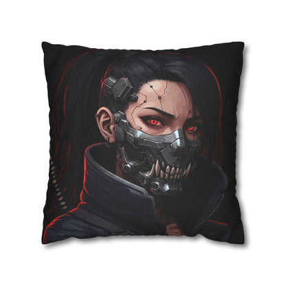 Cyberpunk-Style Velvet Pillowcase, Decorative Pillow, Home Decor, Unique Gift, Futuristic Accent, Gaming Room Decoration