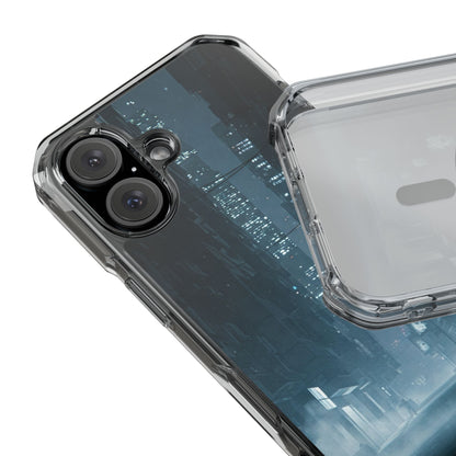 Magnetic Clear Impact Cases for Phones | Urban Nightscape Design | Unique Phone Accessories, Gift for Tech Lovers, Protective Cases