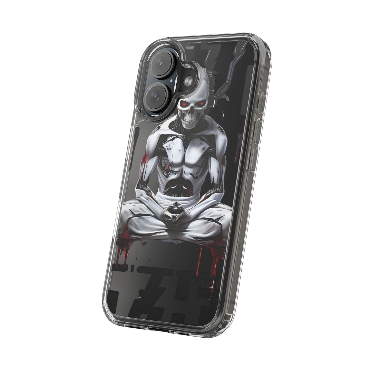 Clear Phone Cases with Cyber Design