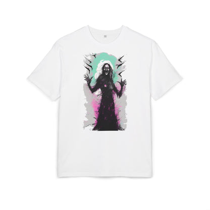 Spooky Witch Oversize Tee - Halloween Shirt, Graphic Tee for Festivals, Trendy Streetwear, Gift for Witch Lovers, Unisex Apparel