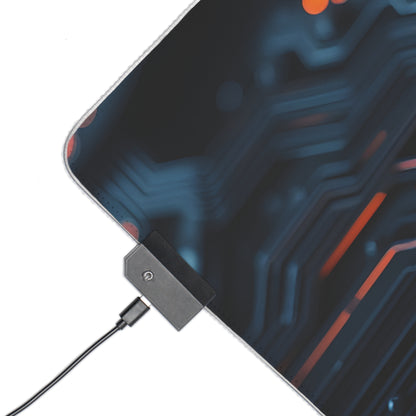 Gaming Mouse Pad with Abstract Cyber Design