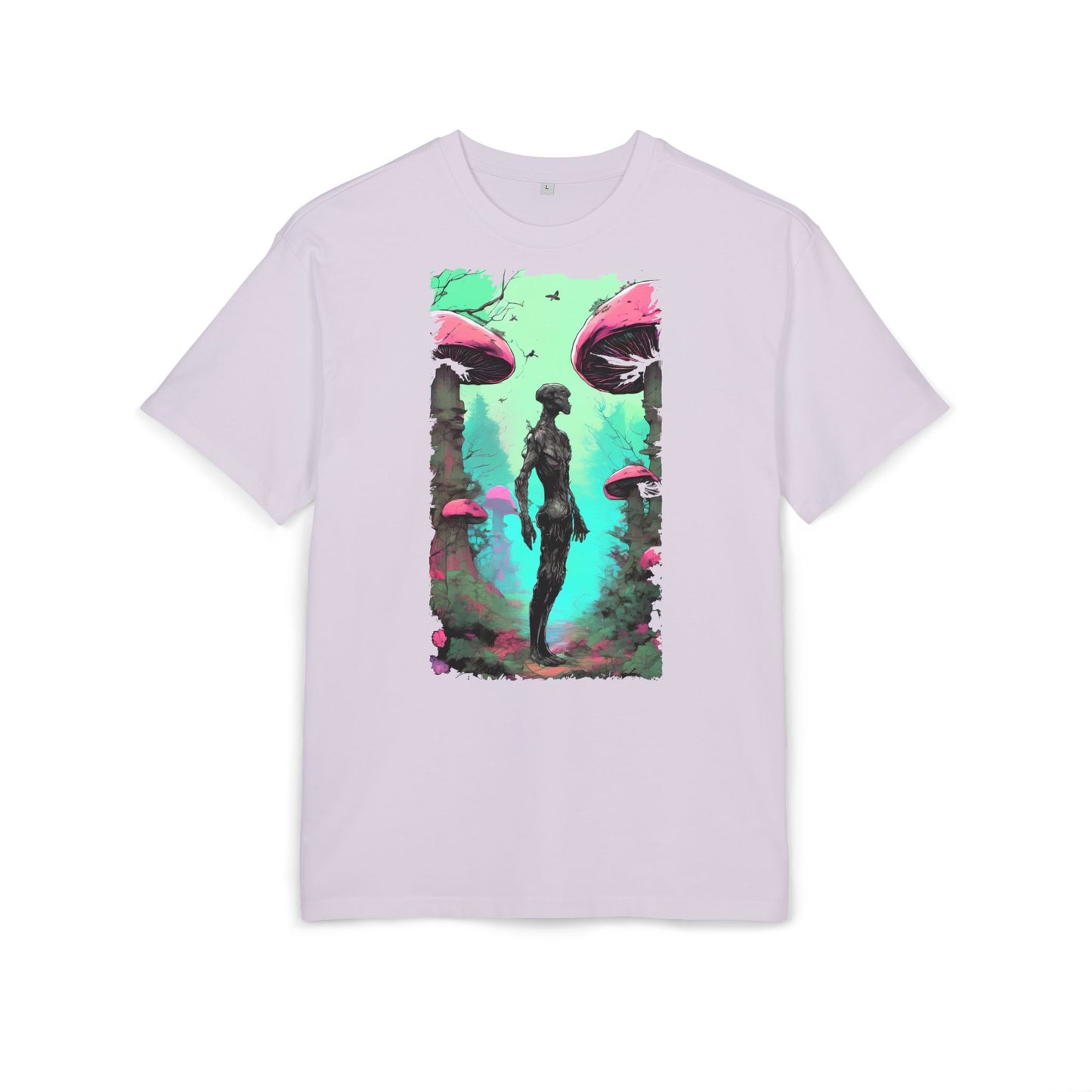 Psychedelic Mushroom Tee, Unisex Oversize Shirt, Trendy Graphic T-shirt, Casual Wear, Festival Attire, Unique Gifts