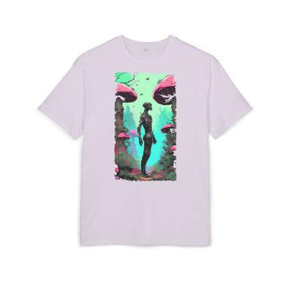 Psychedelic Mushroom Tee, Unisex Oversize Shirt, Trendy Graphic T-shirt, Casual Wear, Festival Attire, Unique Gifts