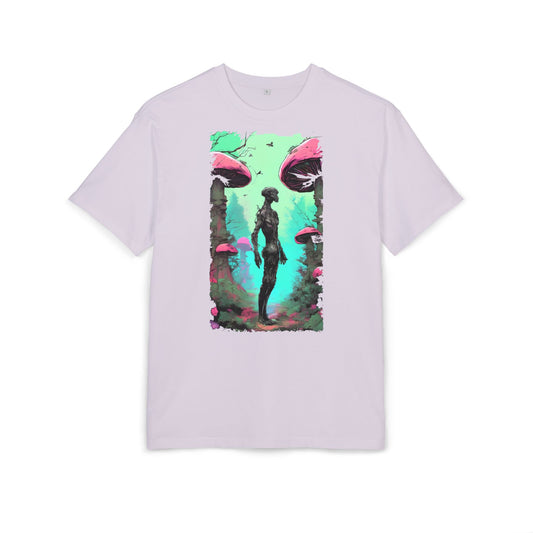 Psychedelic Mushroom Tee, Unisex Oversize Shirt, Trendy Graphic T-shirt, Casual Wear, Festival Attire, Unique Gifts