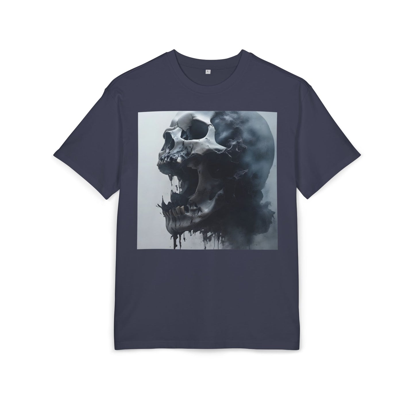 Gothic Skull Oversized Tee | Unisex, Grunge Fashion, Halloween Shirt, Dark Aesthetic, Casual Wear
