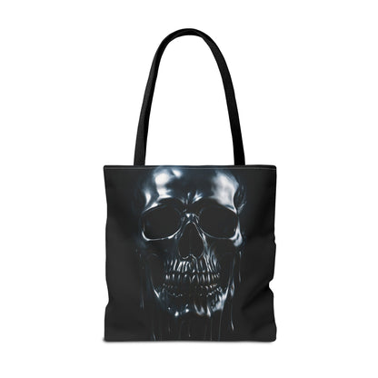 Gothic Skull Tote Bag, Edgy Fashion Accessory, Perfect for Halloween, Unique Gift Idea, Stylish Shopping Companion, All-Occasion Use
