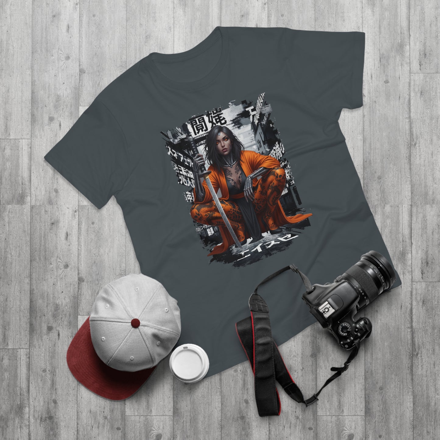 Urban Samurai Unisex T-shirt, Graphic Tee for Anime Fans, Streetwear Fashion, Unique Gift for Birthdays, Casual Wear
