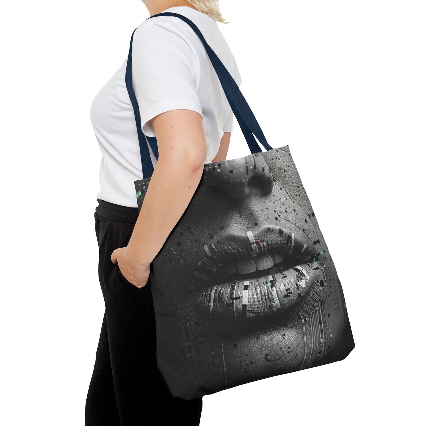 Stylish Graphic Tote Bag - Chic Everyday Carryall, Trendy Laptop Bag, Fashion Statement, Art-Inspired Gift, Eco-Friendly