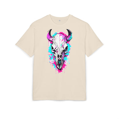Vibrant Skull Graphic Tee for Art Lovers, Casual Wear, Unique Gift, Festival Apparel, Street Style Fashion