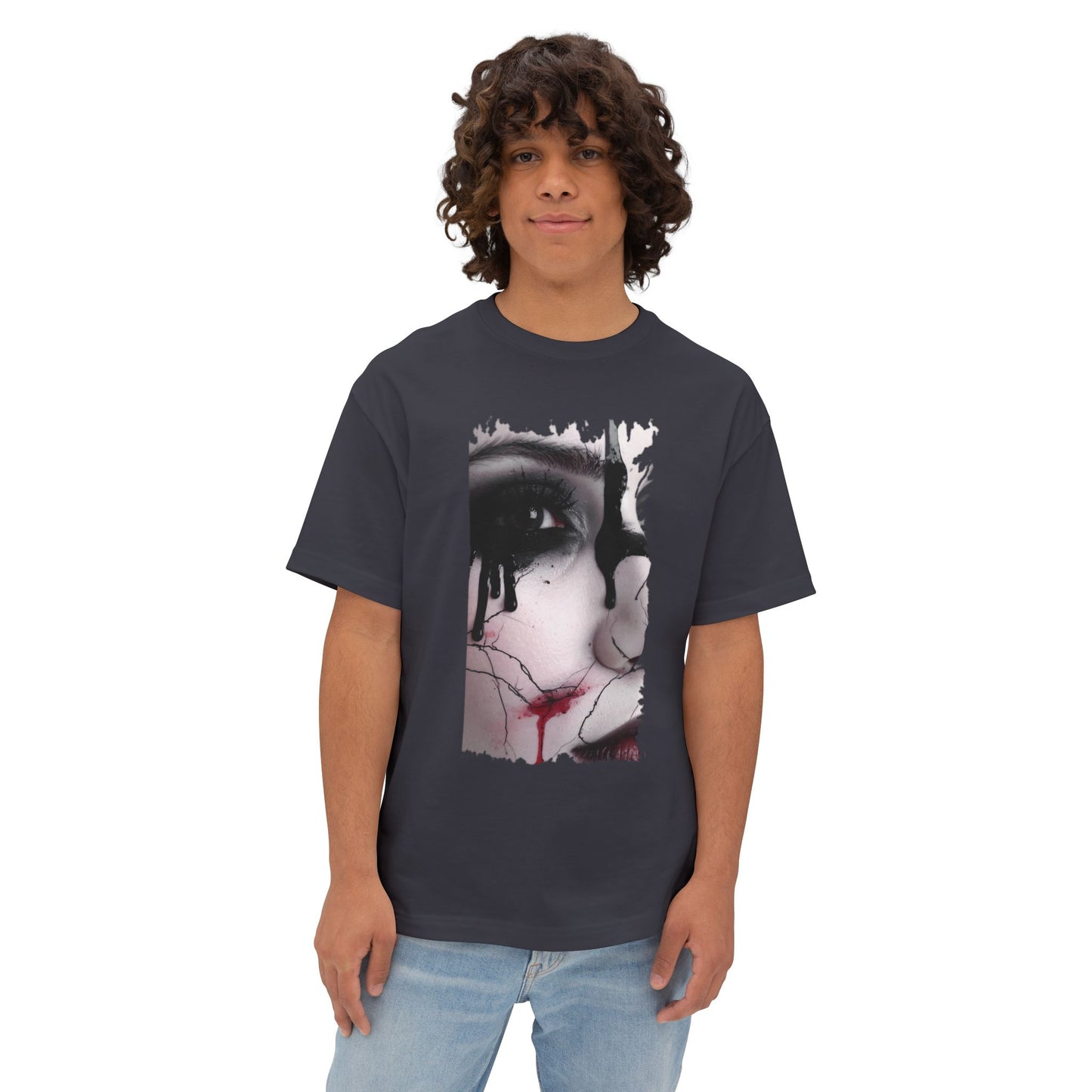 Artistic Oversized Tee - Unique Graphic T-shirt for Art Lovers, Comfortable Fashion, Trendy Unisex Wear, Perfect for Gifting, Casual Style